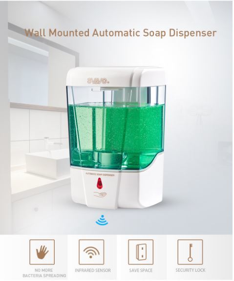 700ml V-410 Automatic Soap Dispenser - Capacity: 700 Milliliter (Ml)