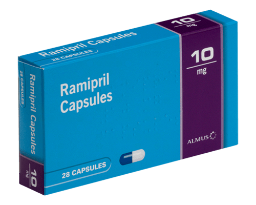 Altace Ramipril Capsules - Ramipril 1.25/2.5/5/10mg, Treats Hypertension/Heart Failure, 10x10 Capsule Boxes, Store in Cool & Dry Place