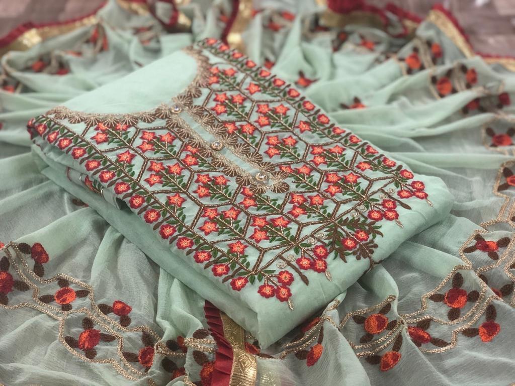 Multi Heavy Work Dress Material