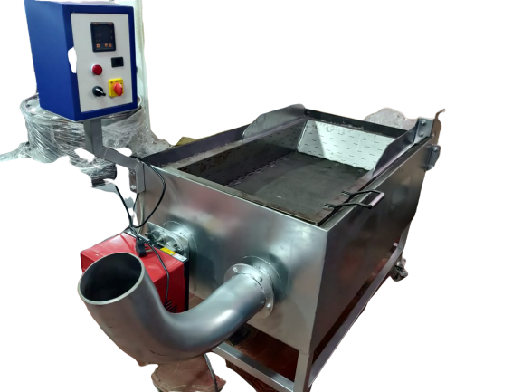 Oil Frying Machine - 40 Liter Capacity, Stainless Steel, Compact Structure, High Efficiency, Eco Friendly, Low Noise, Plc Control, Automatic Operation, Foam Free Diesel Burner, 1 Year Service Warranty