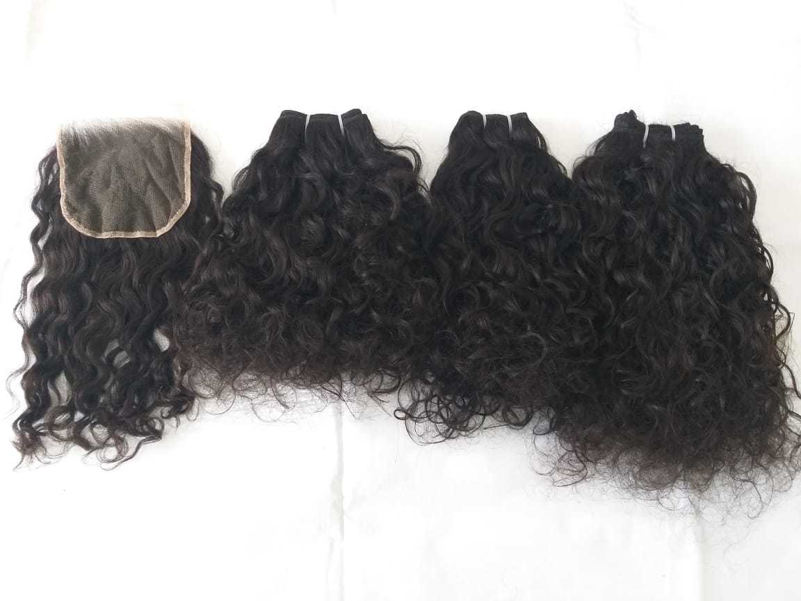 Weaving Natural Indian Cuticle Curly Aligned Hair