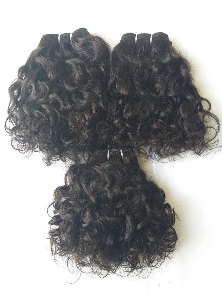 Weaving Natural Indian Cuticle Curly Aligned Hair