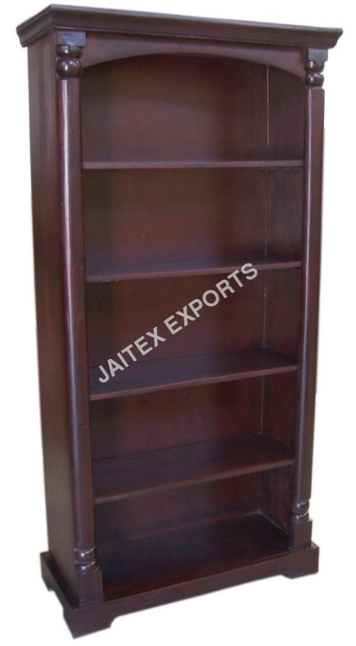 Wooden Bookshelf - Solid Wood, Modular Design | Attractive Style, Termite Resistance, Glossy Finish, Superior Strength