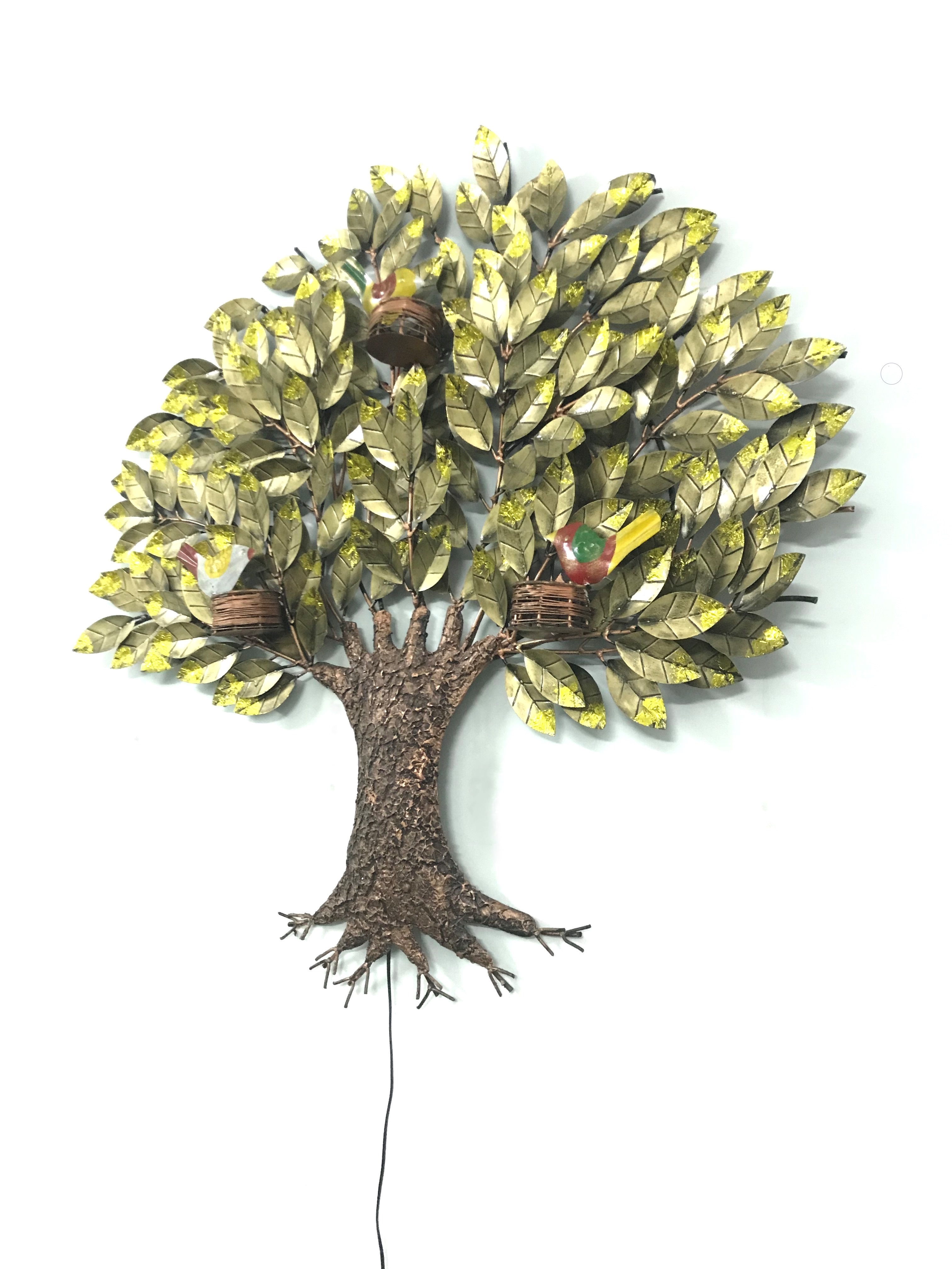 Easy To Clean Bird Nest On Tree With Led