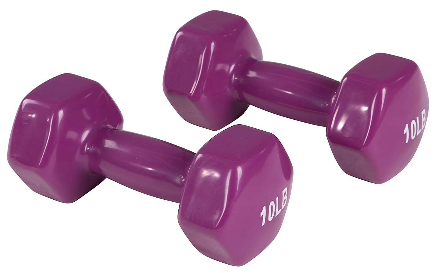 Neoprene Coated Dumbbells - Steel With Colorful Vinyl Coating | Non-slip Grip, Available In Various Weights And Colors For Muscle Toning And Strength Gains