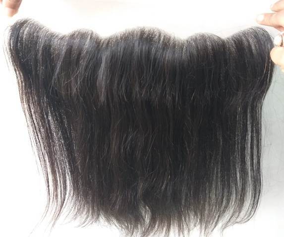 Natural Color Raw Straight Frontal And Weft Hair Extensions