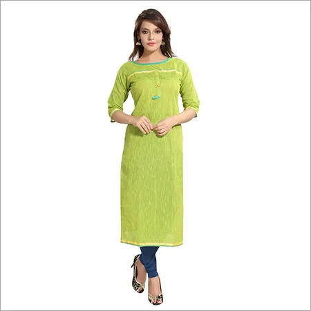 Handloom Kurti - 44 Inch Length | Size Label for Comfortable Fit