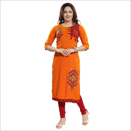 रेयॉन डिज़ाइनर कुर्ती की लंबाई: 44 इंच (इंच)