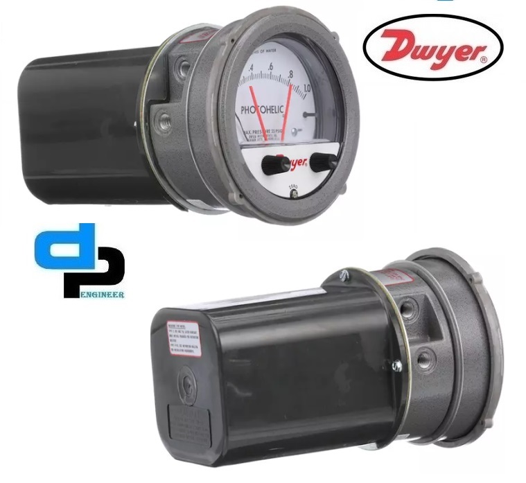 Dwyer A3310 Photohelic Pressure Switch Gauge Accuracy: A 2% Of Fs At 70a F (21.1a C)
