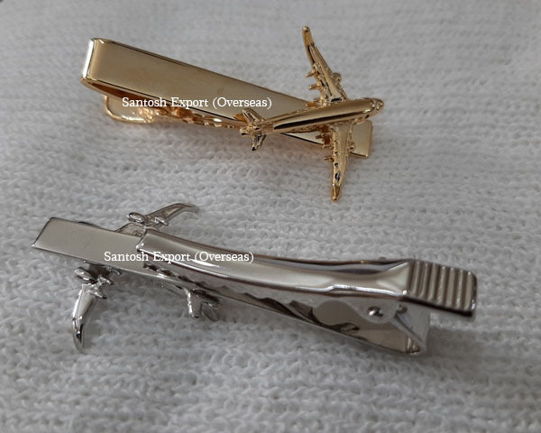 Aircraft Pin Badge - Solid Brass, 40mm Length X 21mm Width, Gold/silver Finish | High Polishing, Oem For Various Airlines Worldwide, 10g Weight