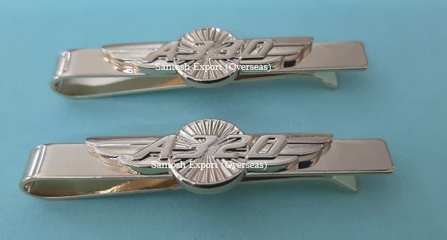 Aircraft Pin Badge - Solid Brass, 40mm Length X 21mm Width, Gold/silver Finish | High Polishing, Oem For Various Airlines Worldwide, 10g Weight