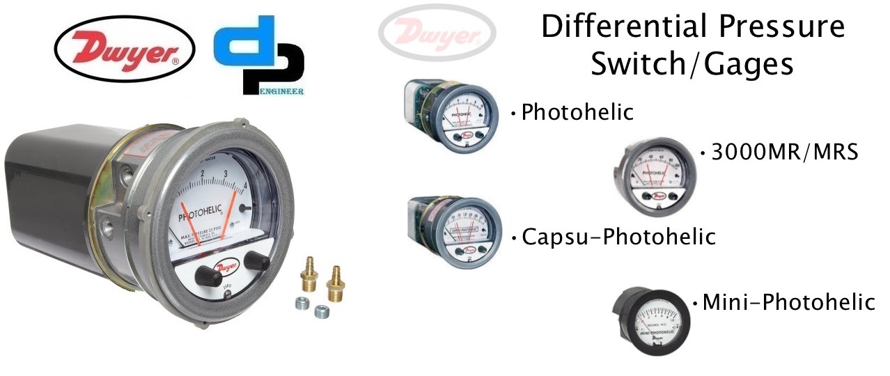 Dwyer A3300-3kpa Photohelic Pressure Switch Gauge Accuracy: A 2% Of Fs At 70a F (21.1a A C)