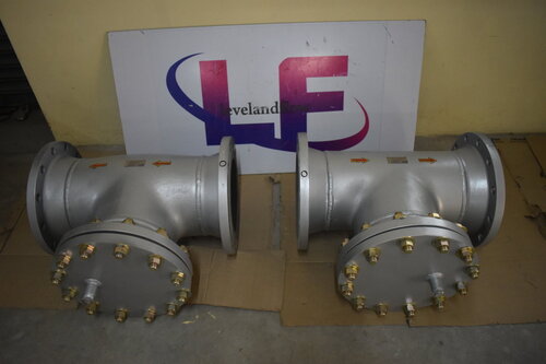T Strainer - CS, SS, DSS, SDSS Construction, T-Tee Type | High Tensile Steel Bolts, Epoxy Coated, 50NB to 1000NB Size, 0 to 100 kg/cm2 Working Pressure, 18 Months Warranty