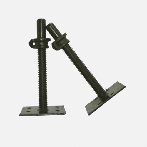 Adjustable Base Jack - Pre-Galvanized Steel, ERW Technique | Height Adjustable, Locking Nuts, Heavy Load Capacity