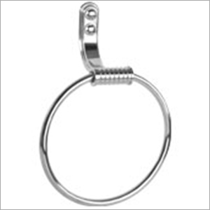 Napkin Ring - Stainless Steel, 100 mm Diameter , Wall Mount Design with Chrome Finish for Durable Napkin Holding in Washrooms/Bathrooms