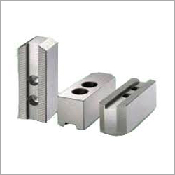 Cnc Lathe Soft Jaws - Ms En-8 Alloyed Metal, Polished Silver Finish | High Efficiency, High Performance, Corrosion Resistant