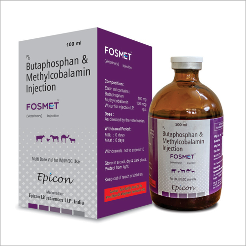 VialVeterinary Butaphosphan and Methylcobalamin Injection for Animal