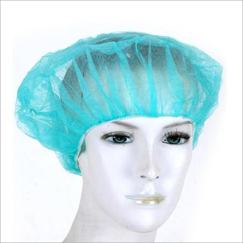 Blue Non Woven Bouffant Caps