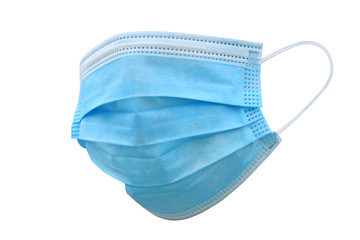 Face Mask - Non-woven Fabric, 17.5x9.5 Cm, Light Blue | Breathable Comfort, Durable Design, 3 Layers, Reliable Protection, Soft Material, Washable
