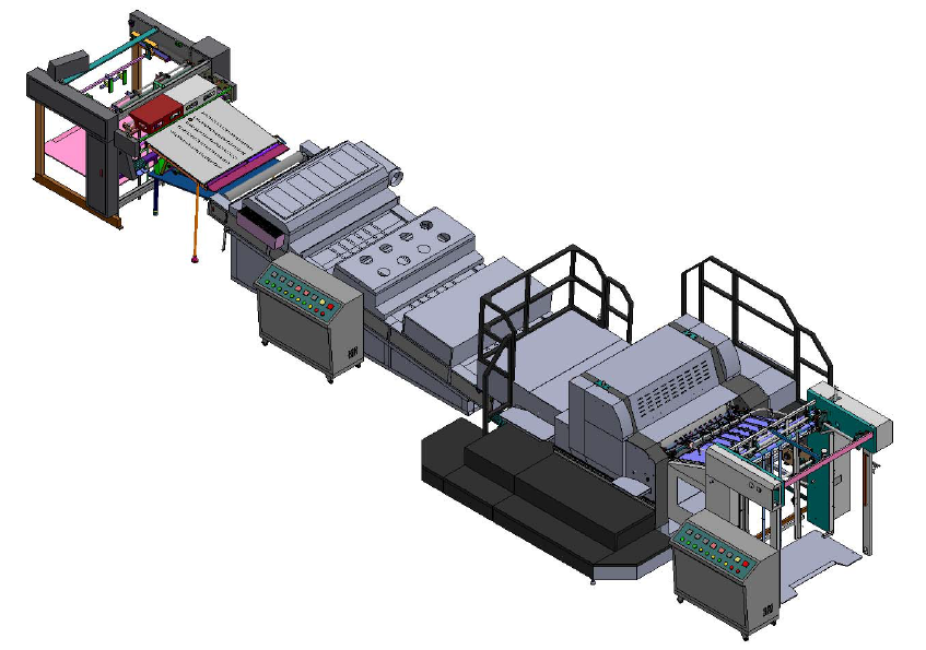 High Speed Uv Spot Coating Machine (Conveyor Type) - Color: White