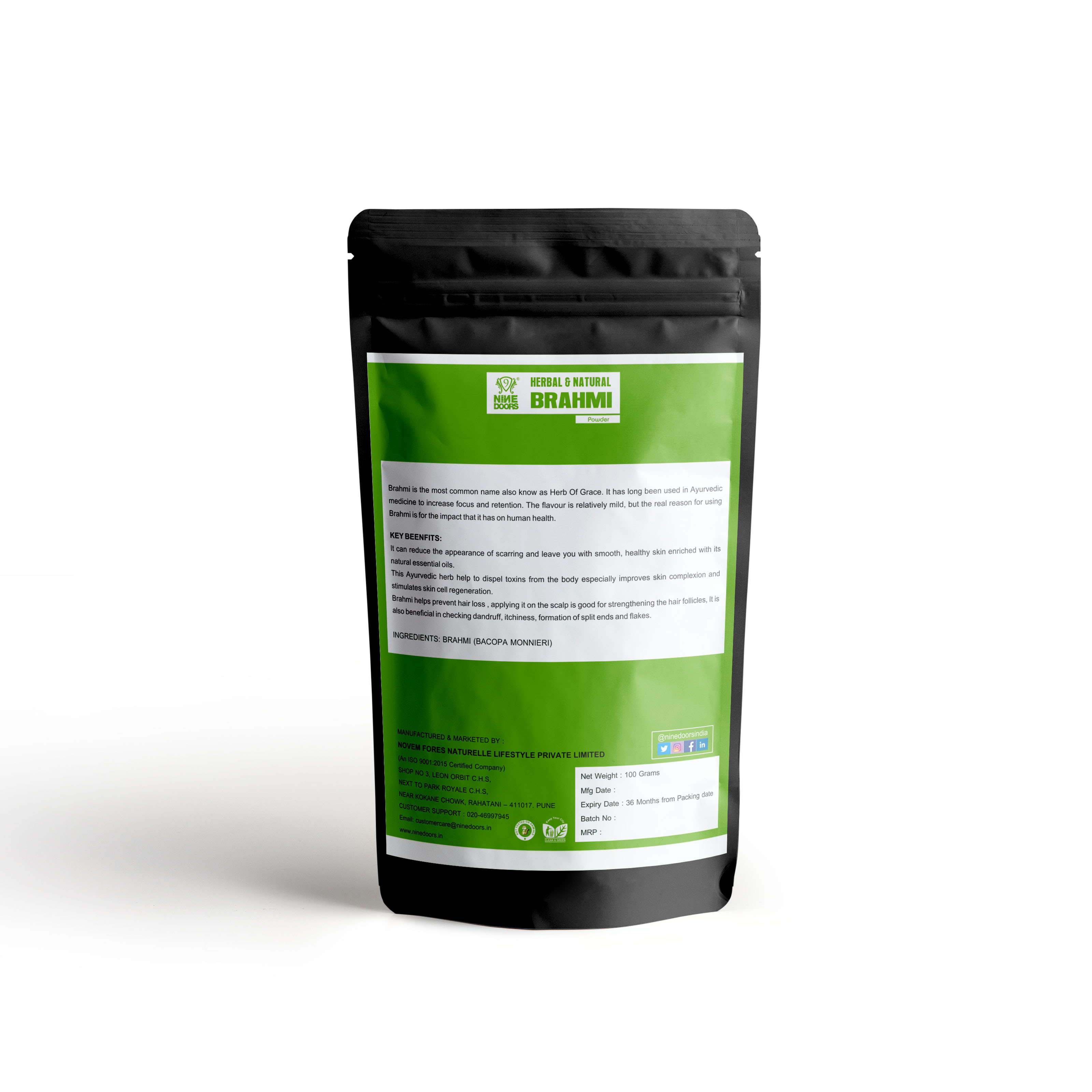 Brahmi Powder Age Group: 16 - 60
