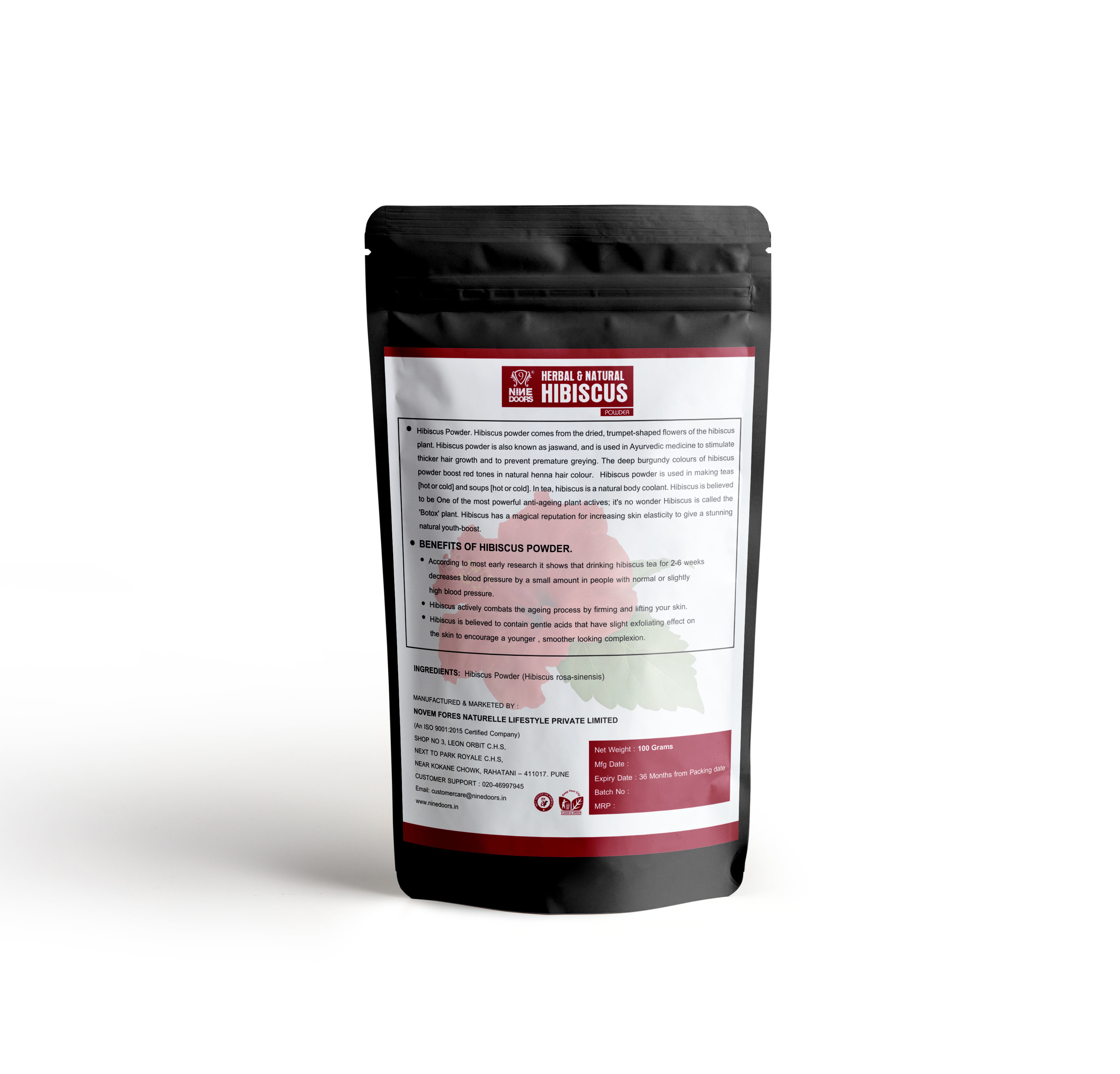 Hibiscus Powder Age Group: 16 - 60