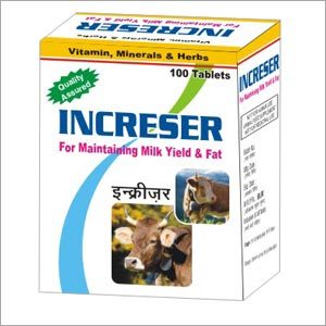 Cattle Milk Booster Tablets - Calcium 160 mg, Phosphorous 50 mg, Vit A Acetate 500 I.U. | Herbal Supplement, Medical Grade, Optimally Hygienic, Precisely Formulated