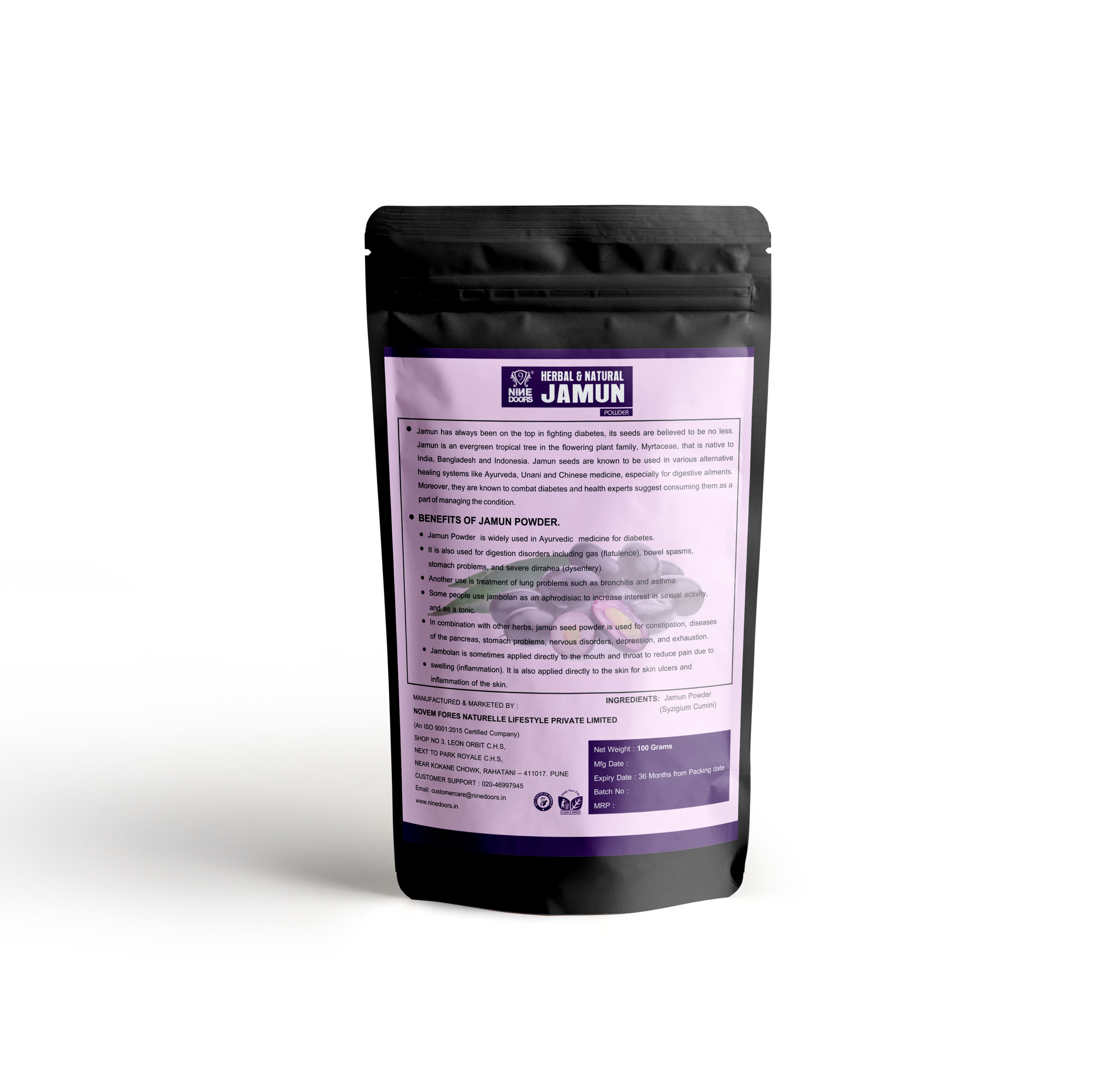 Jamun Powder Age Group: 16 - 60 Years