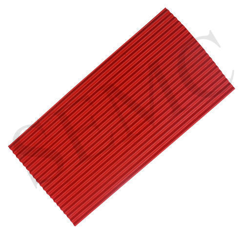 Corrugated Drainage Rubber Sheet Color Code: Red