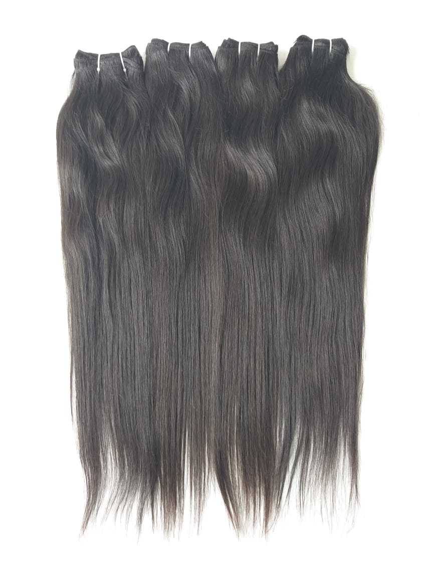 Natural Black Peruvian Straight Human Hair Extensions