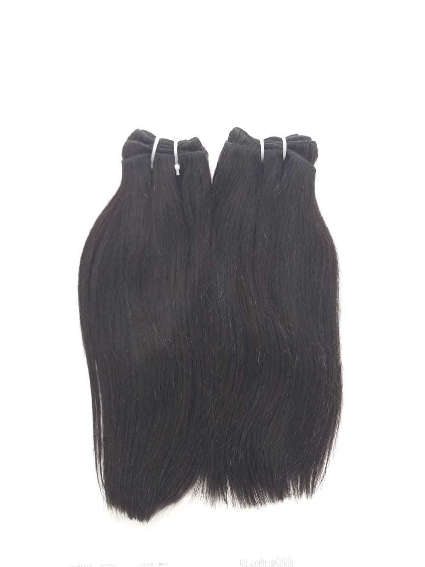 Natural Black Peruvian Straight Human Hair Extensions