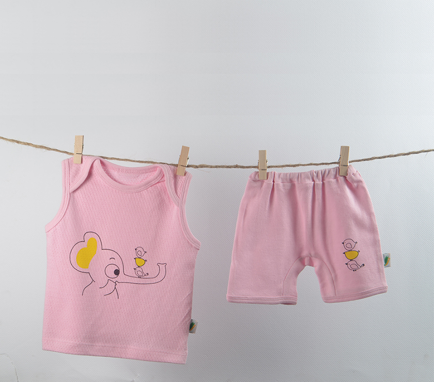 Multi Color 3-6 Months Knit Top And Bottom Set Of 4