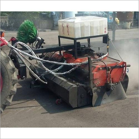 Automatic Road Sweeping Machine - Steel, 2 Meters Sweeping Width | Diesel Engine, 20 hp Power Output, 1000 Liters Water Tank Capacity, Rotary Brush