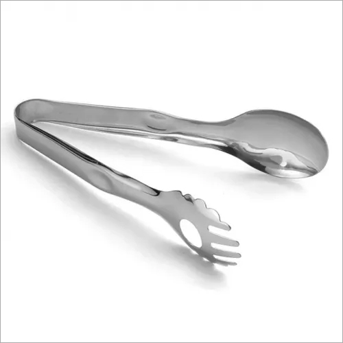 Tong Salad SS Thumb 23 cm - Stainless Steel, 23 cm Size, Satin Mat Color | 12 Pieces, Satin Matt Finish, Ergonomic Thumb Design