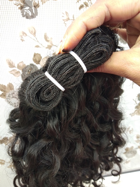 Natural Color Raw Curly Vintage Hair