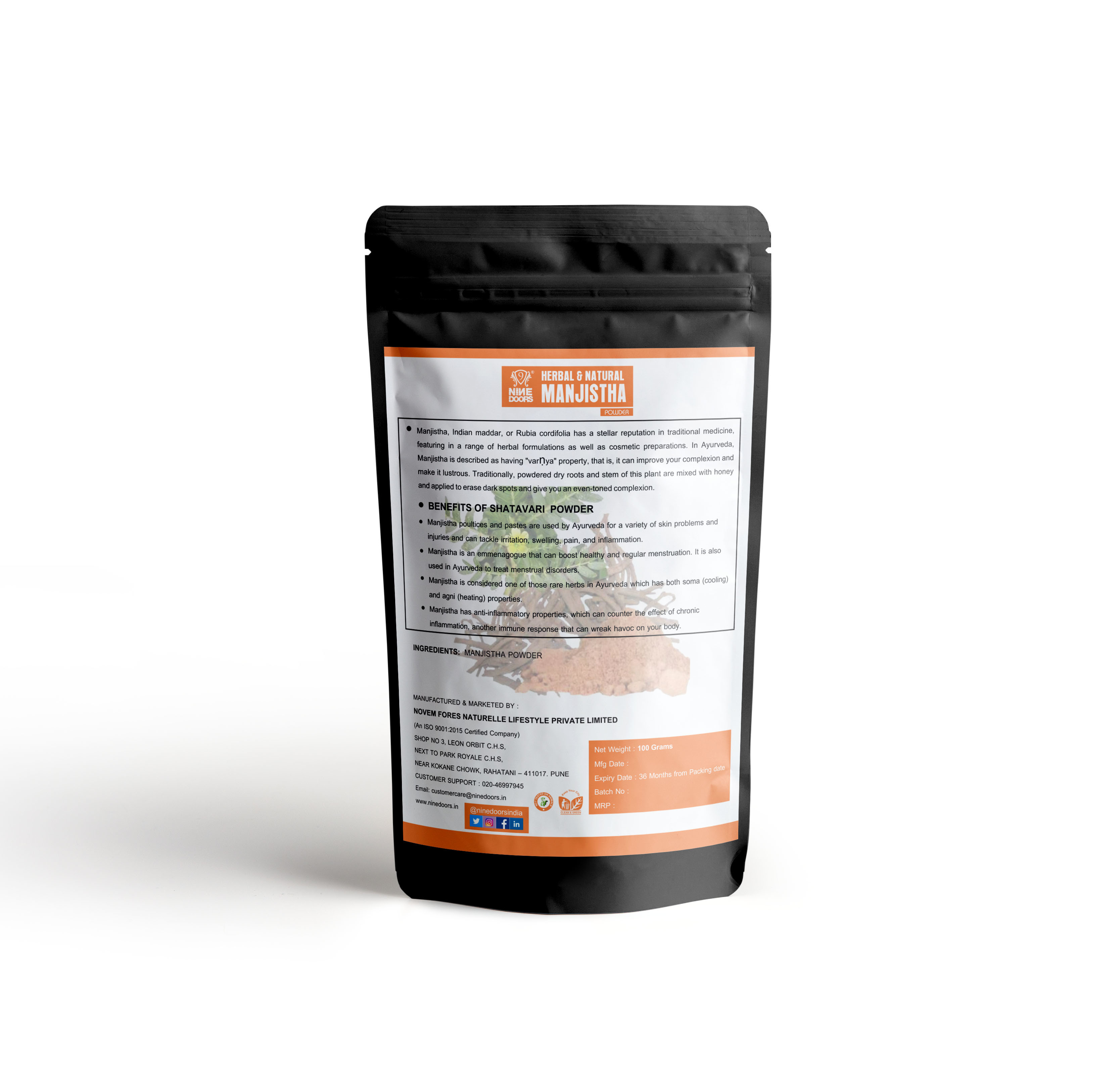 Manjistha Powder Age Group: 16 - 60