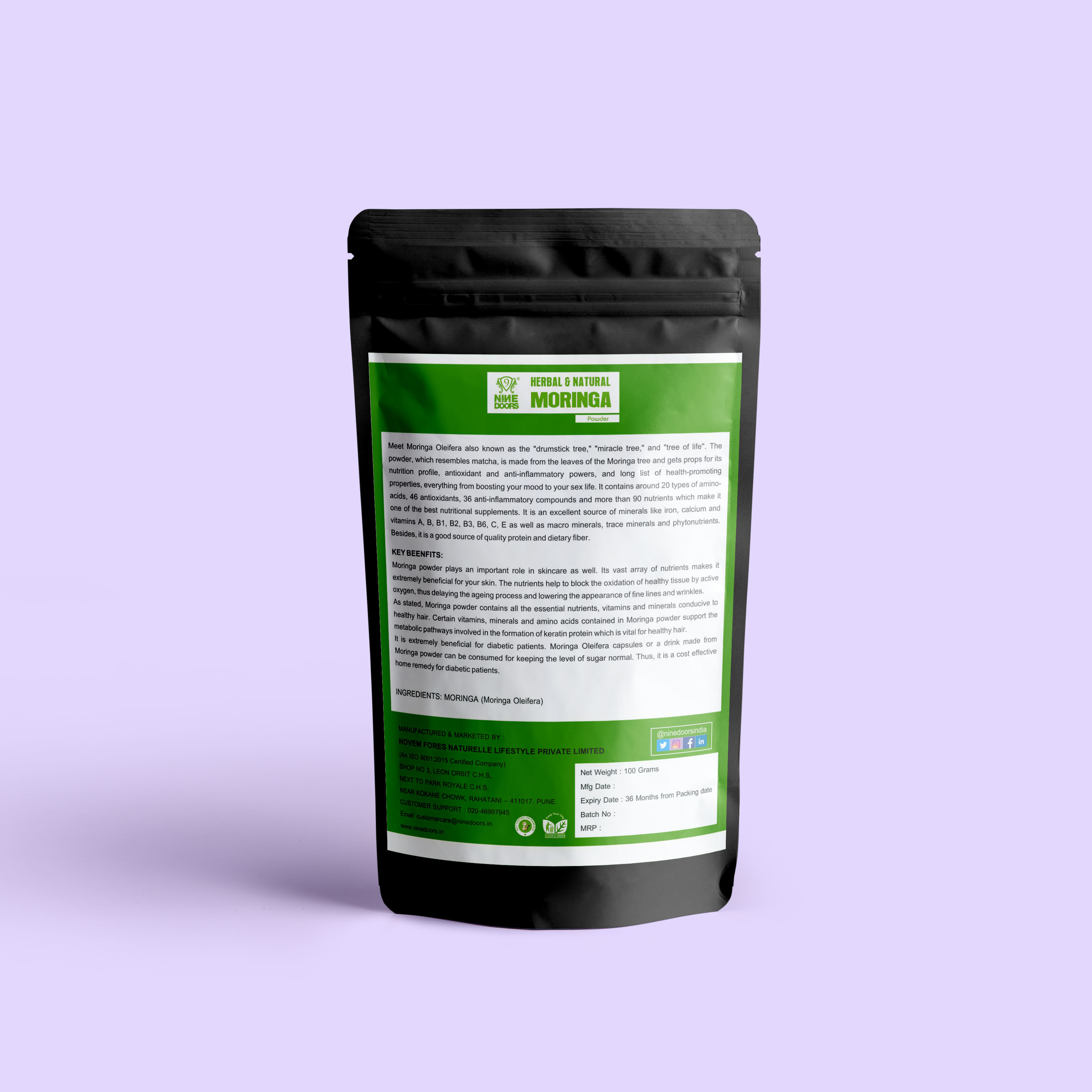 Moringa Powder Age Group: 16 - 60