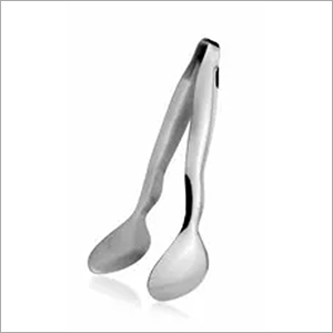Tong Salad SS Kidney 20 cm - Stainless Steel, 20 cm Size, Satin Matt Color | 12 Pieces, Kidney Design, Durable Finish