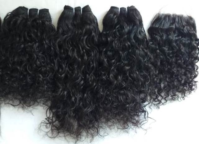 Raw Curly Hair Extensions - Application: Profesional