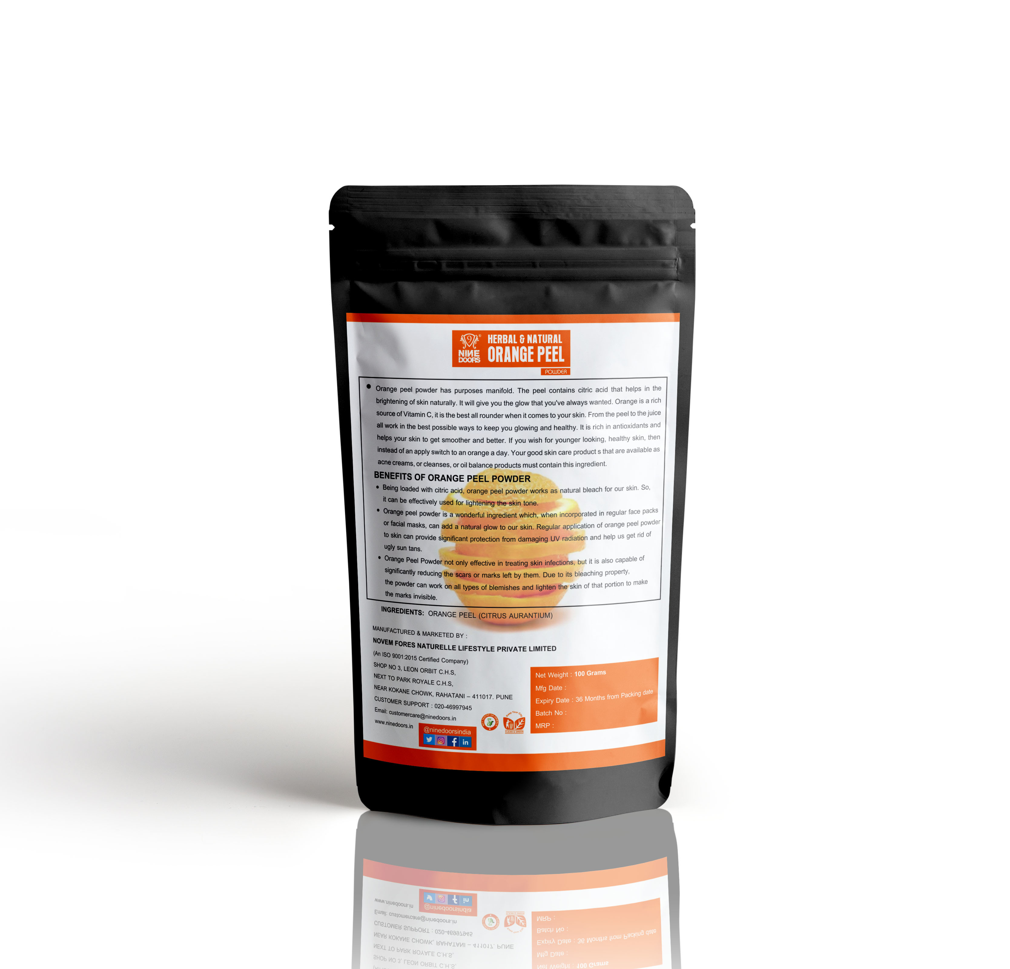 Orange Peel Powder Age Group: 16 - 60