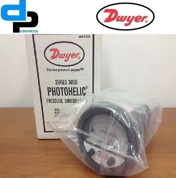 Dwyer A3080 Photohelic Pressure Switch Gauge Accuracy: A 2% Of Fs At 70a F (21.1a C)
