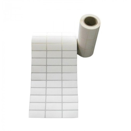 Plain Barcode Label - Self Adhesive, 20 Meter Length | White Color, Ideal For Commercial Use