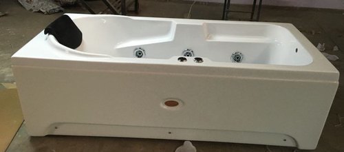 Jacuzzi Bathtub - Acrylic Material, 1500*750 Mm Dimensions, Glossy/satin Finish, White Color, Single Seater For Hydro Massage Therapy And Relaxation