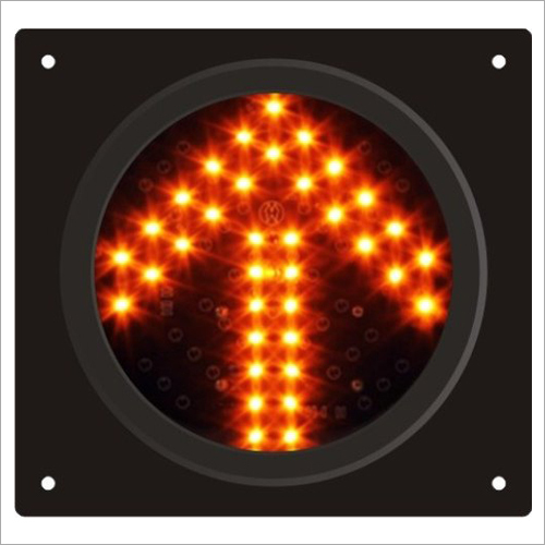 Amber LED Traffic Signal Light - 300mm Polycarbonate Housing | 66 Ultra Bright LEDs, 230V AC / 24V DC / 12V DC Input, 200 Meter Visibility, Low Power Consumption, 24/7 Operation