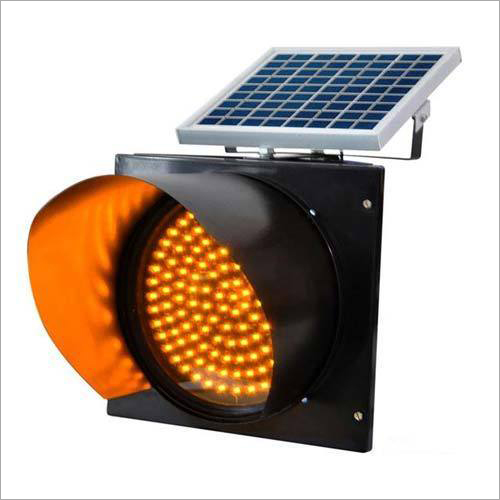 Yellow Solar Led Traffic Blinker