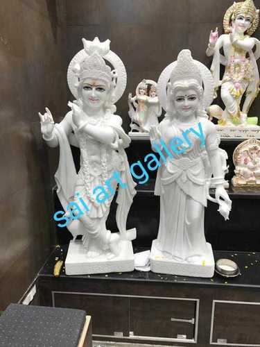 Marble Radha Krishna Statue