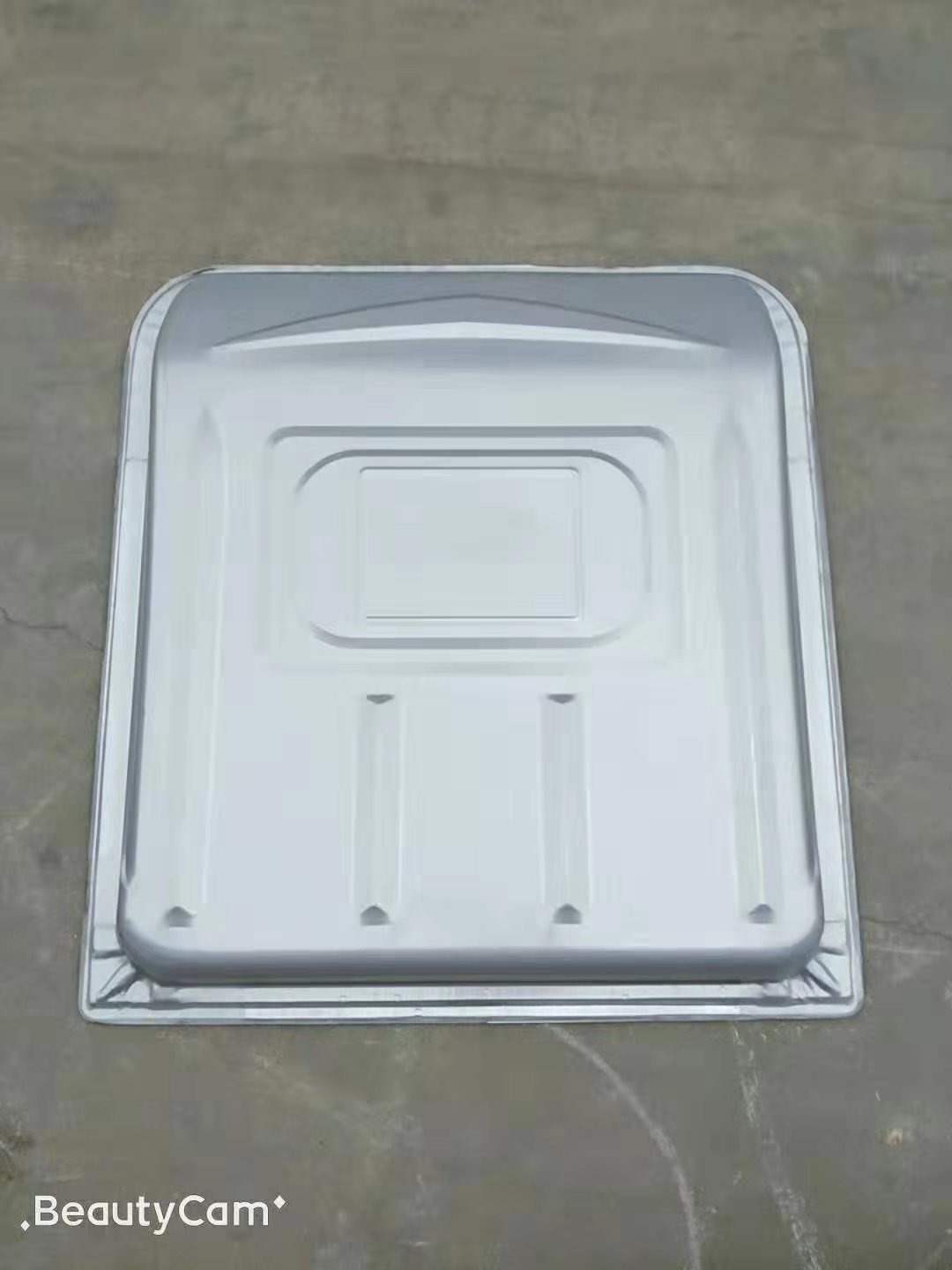 Gray Metal Roof Of E Rickshaw