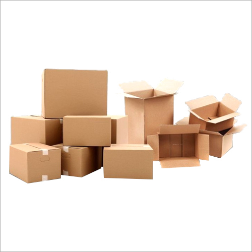 Cardboard Corrugated Box - Cardboard Material, Standard Size, Brown Color | Customized Shapes & Sizes, Resilient & Tough Design