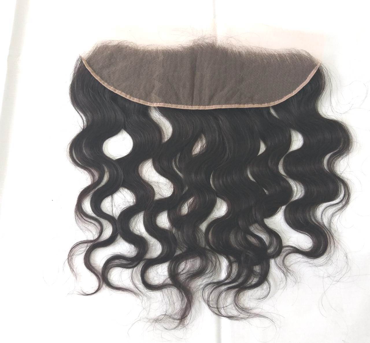 Body Wave Swiss Lace Frontal - 13x4 Inch, Natural Black 100% Indian Human Hair | Unprocessed Remy Wave, Silky Smooth Texture, Cuticle Correct Alignment