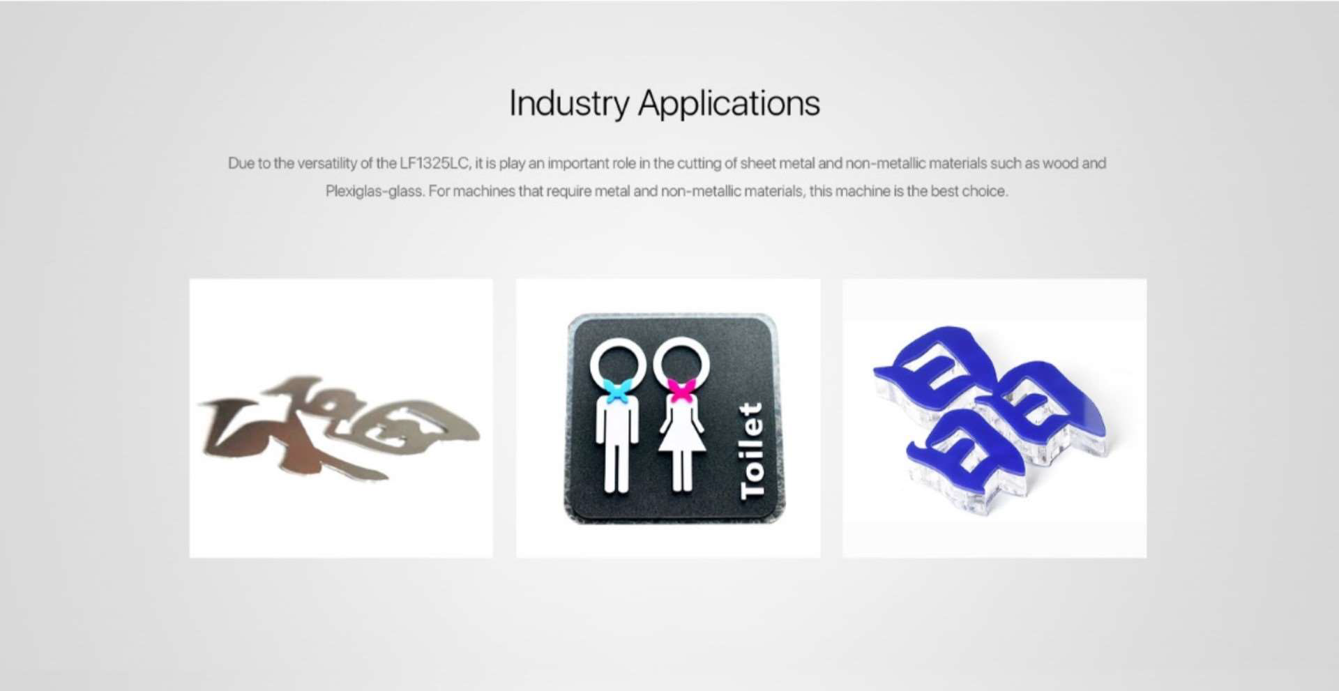 Lf1325lc Fiber And Co2 Dual Use Laser Cutting Machine